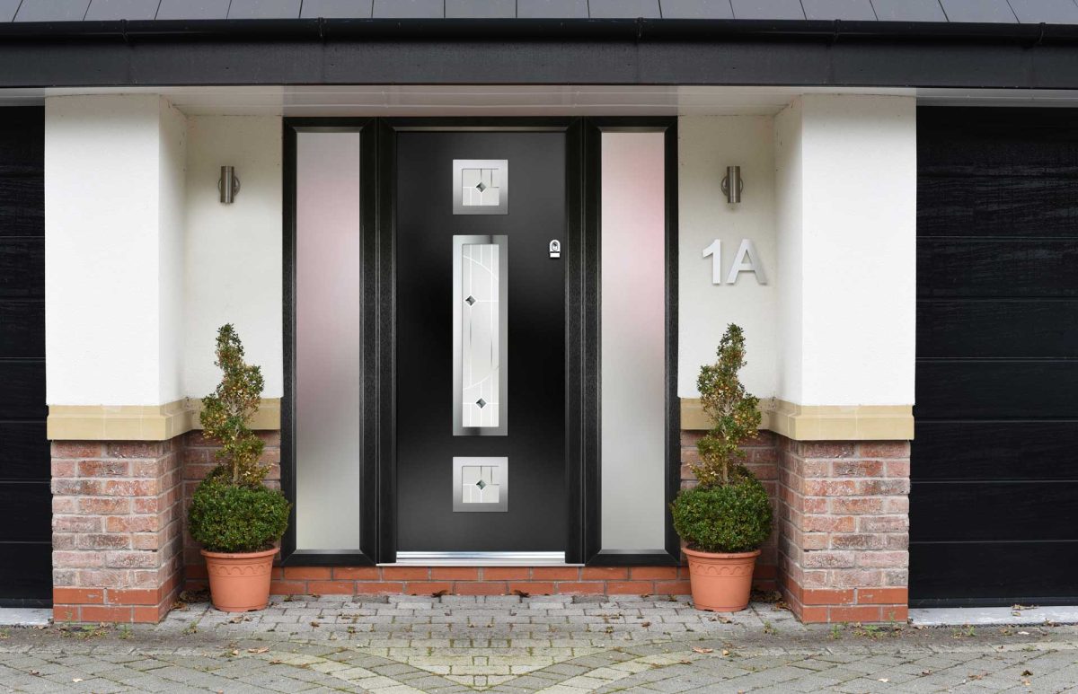 black composite door